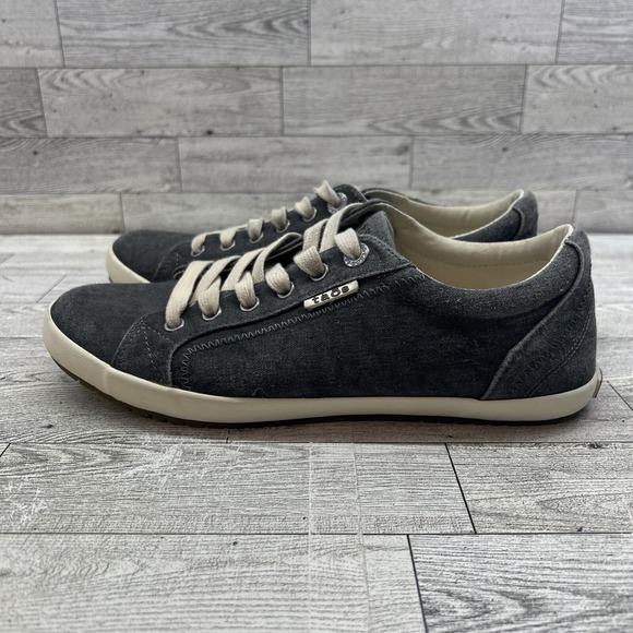 TAOS Star Canvas Sneakers Casual Comfort Lace-Up Fashion Shoes Gray US 9 - Picture 4 of 12